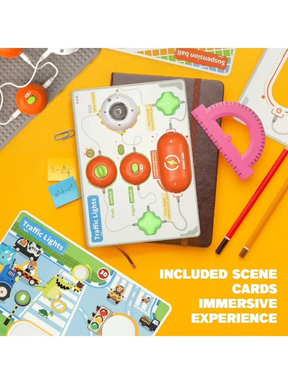 STEM Science Kits for Kids - 16 Circuit Parts, Fun Educational Toys for Learning